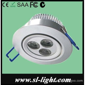 70mm Cutout Dimmable 3W LED Ceiling Down Light 220lm SAA C-tick
